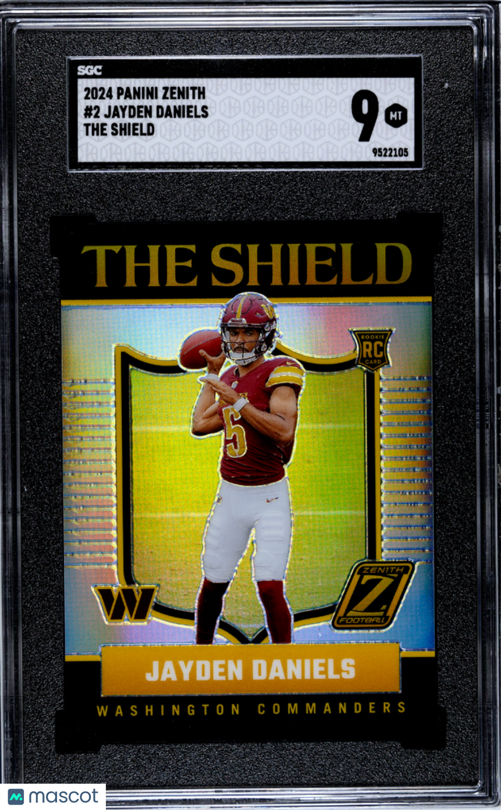 2024 Panini Zenith Jayden Daniels #2 The Shield SGC 9 POP 1