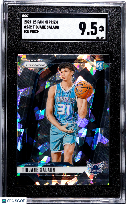 2024-25 Panini Prizm Tidjane Salaun #262 Ice SGC 9.5