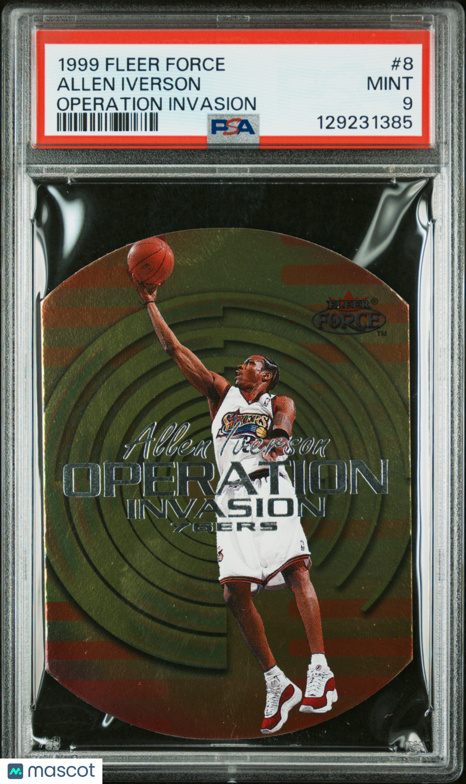 1999 Fleer Force Operation Invasion Allen Iverson #8 PSA 9