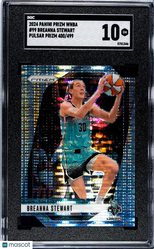 2024 Panini Prizm Wnba Breanna Stewart #99 Pulsar SGC 10 pop 1