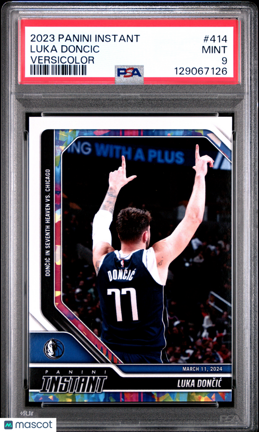 2023 Panini Instant Luka Doncic #414 Versicolor PSA 9 2/5 pop 1