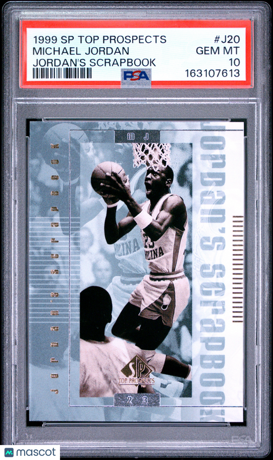 1999 SP Top Prospects Jordan's Scrapbook Michael Jordan #J20 PSA 10