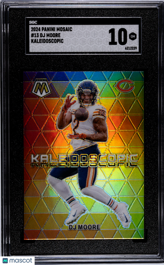 2024 Panini Mosaic DJ Moore #13 Kaleidoscopic SGC 10 pop 9