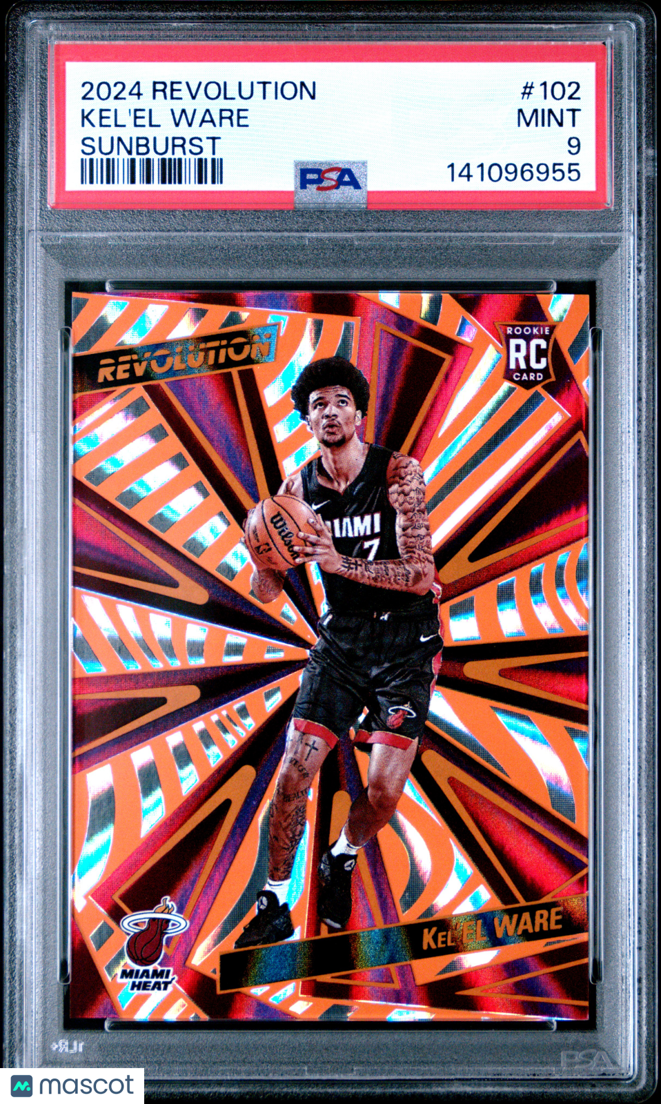 2024 Panini Revolution Kel'el Ware #102 Sunburst PSA 9 /75 pop 1