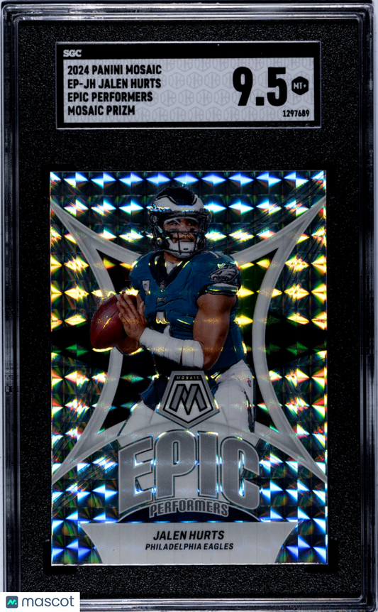 2024 Panini Mosaic Jalen Hurts #EP-JH Epic Performers Prizm SGC 9.5