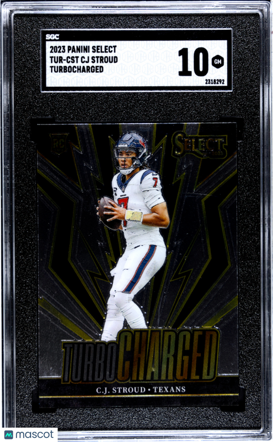 2023 Panini Select CJ Stroud #TUR-CST Turbocharged SGC 10