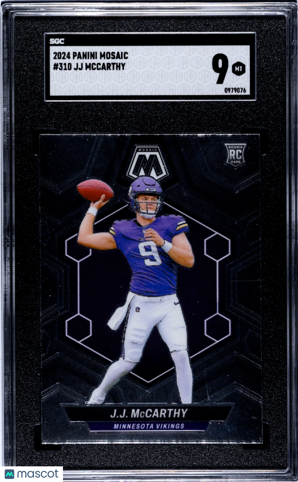 2024 Panini Mosaic JJ Mccarthy #310 SGC 9