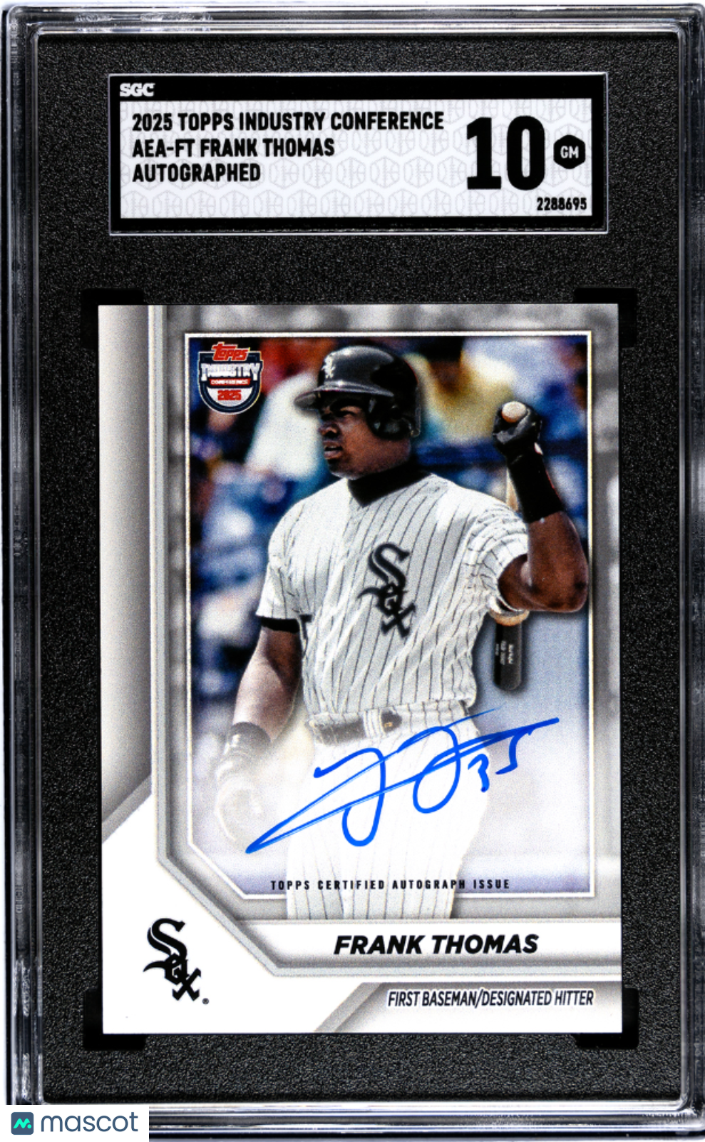 2025 Topps Industry Conference Frank Thomas #AEA-FT Auto SGC 10 pop 2