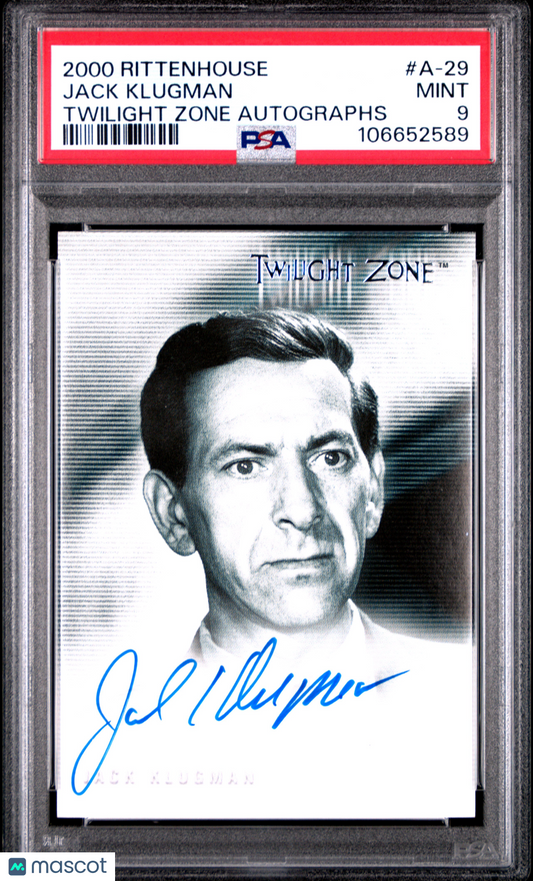 Jack Klugman 2000 Rittenhouse Twilight Zone AUTO In "Praise Of Pip" PSA 9