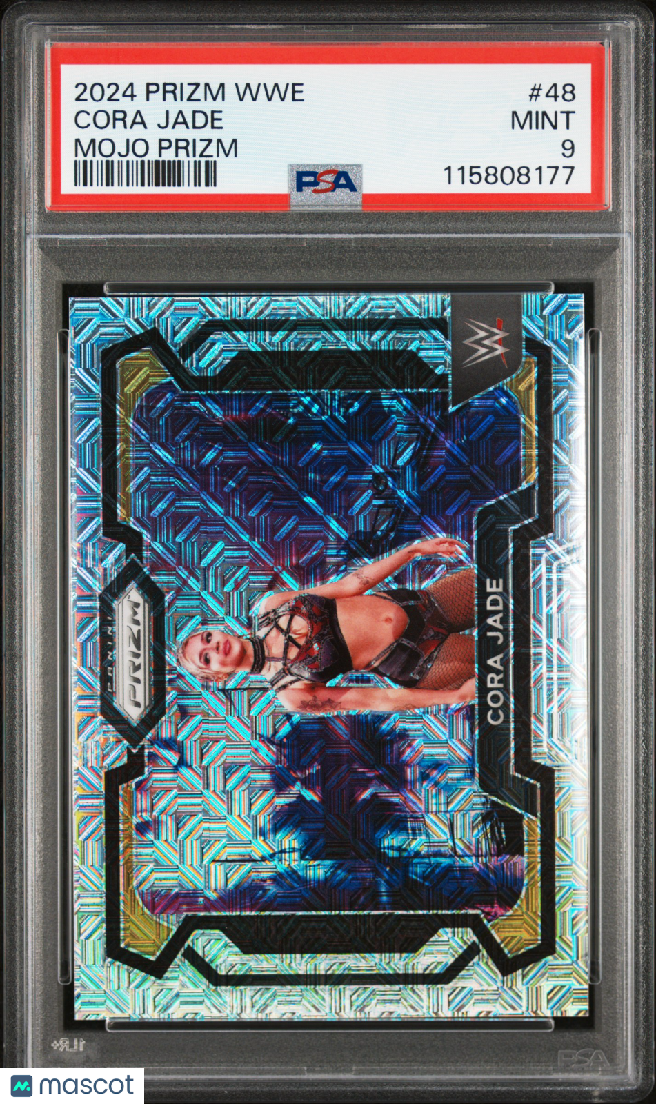 2024 Panini Prizm WWE Cora Jade #48 Mojo #4/25 PSA 9 POP 1