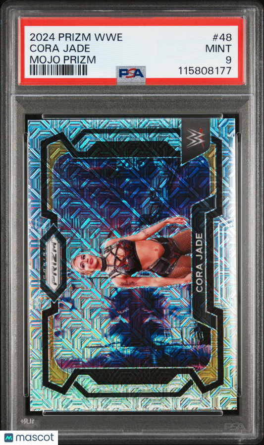 2024 Panini Prizm WWE Cora Jade #48 Mojo #4/25 PSA 9 POP 1