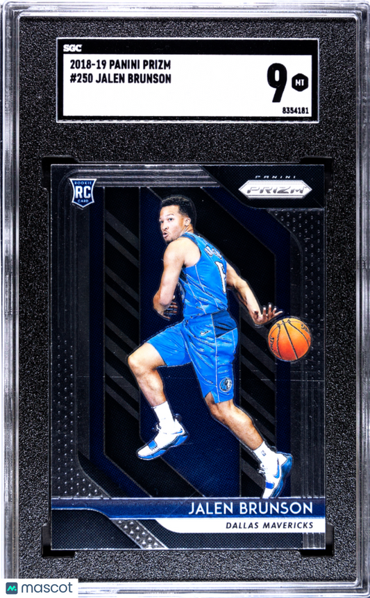 2018-19 Panini Prizm Jalen Brunson #250 SGC 9