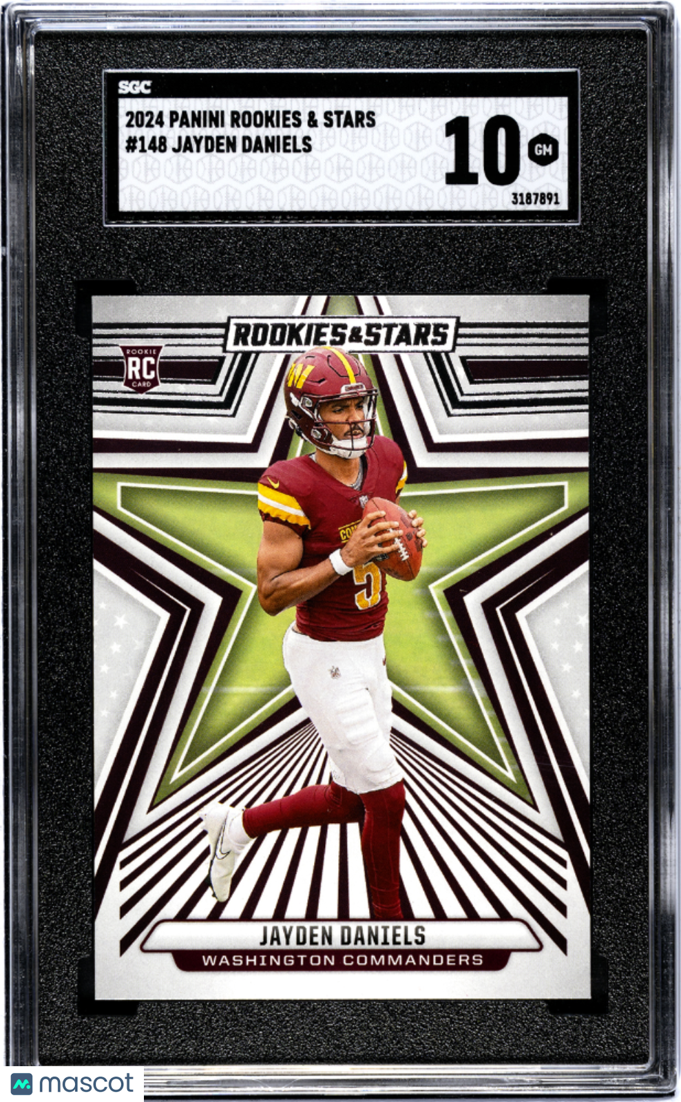 2024 Panini Rookies & Stars Jayden Daniels #148 SGC 10