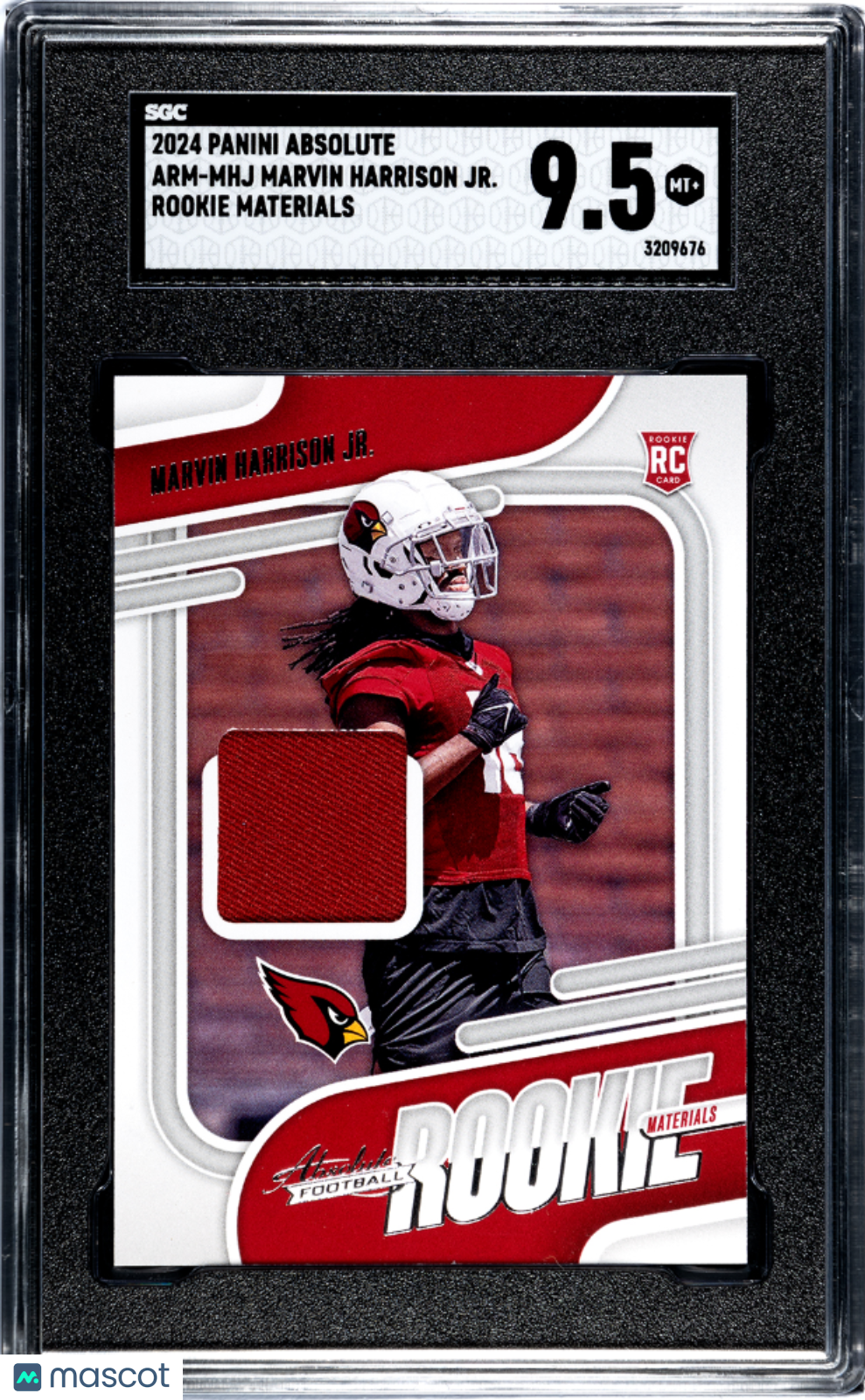 2024 Panini Absolute Marvin Harrison JR. #ARM-MHJ Rookie Mat. SGC 9.5 pop 7