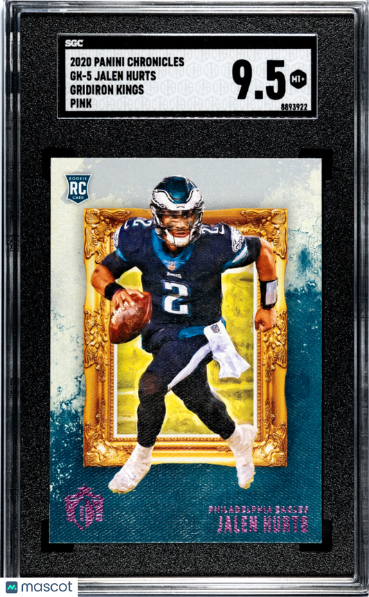 2020 Panini Chronicles Jalen Hurts #GK-5 Gridiron Kings Pink SGC 9.5