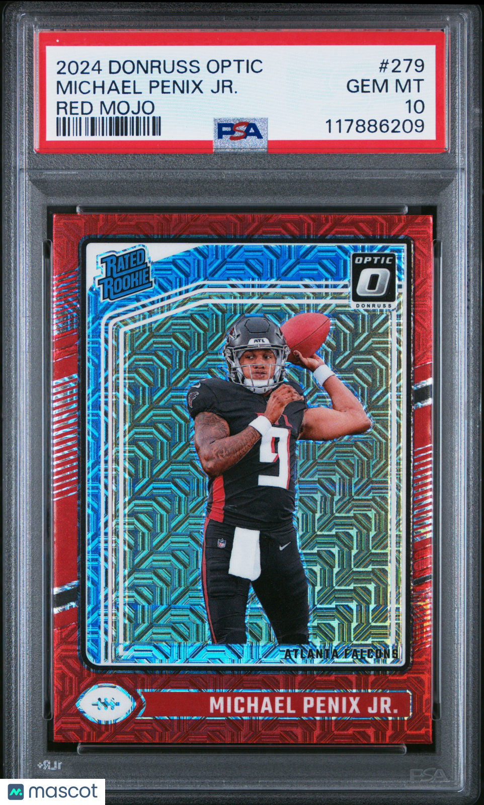 2024 Panini Donruss Optic Michael Penix JR. #279 Red Mojo PSA 10 LOW POP