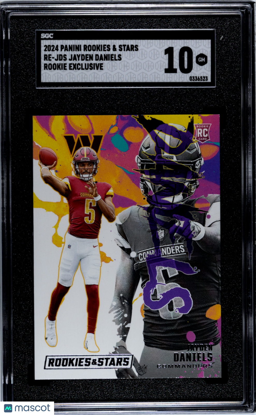 2024 Panini Rookies & Stars Jayden Daniels #RE-JDS Exclusive SGC 10