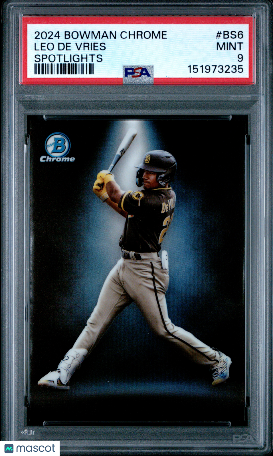 2024 Bowman Chrome Bowman Spotlights Leo De Vries #BS6 PSA 9