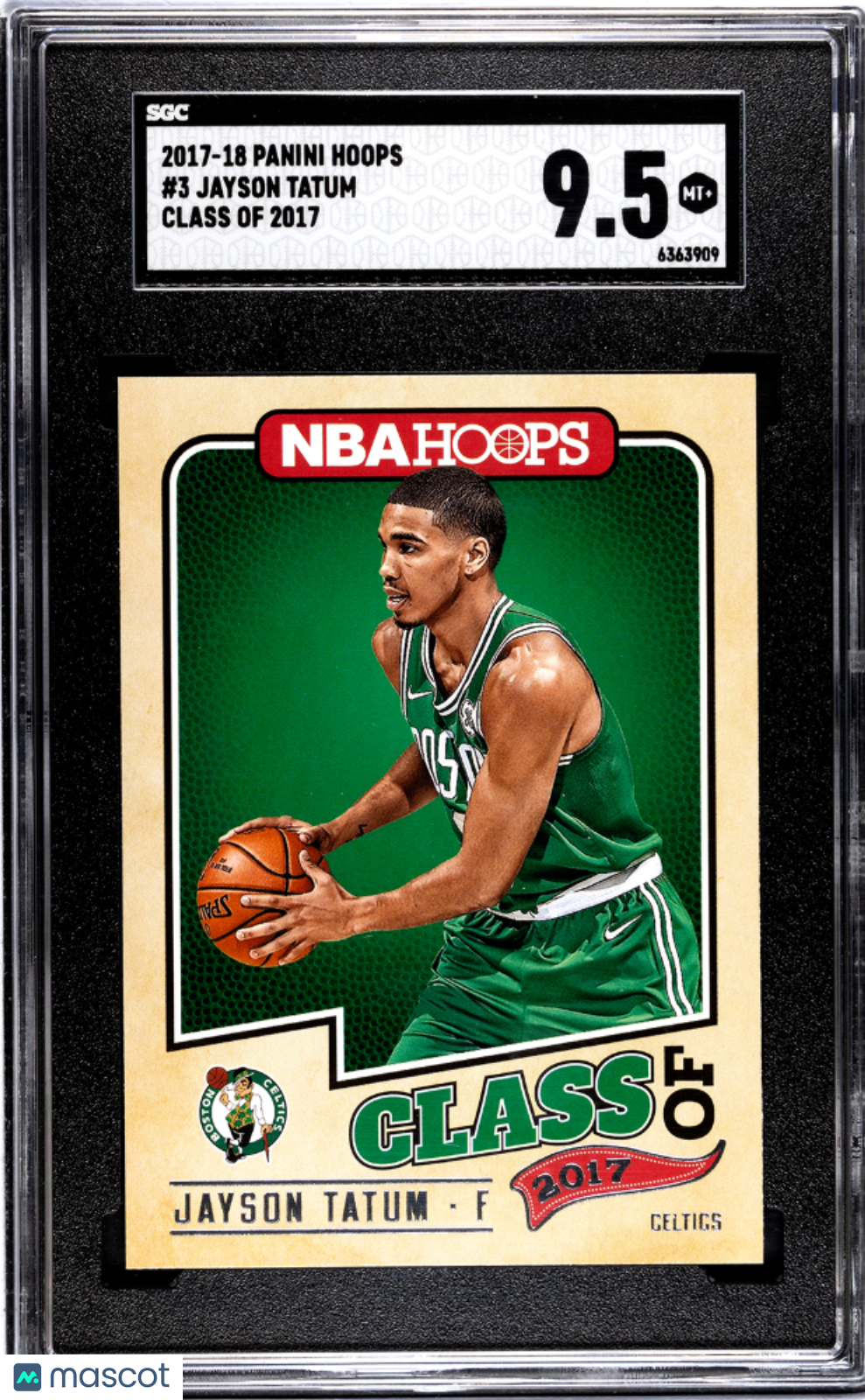 2017-18 Panini Hoops Jayson Tatum #3 Class Of SGC 9.5