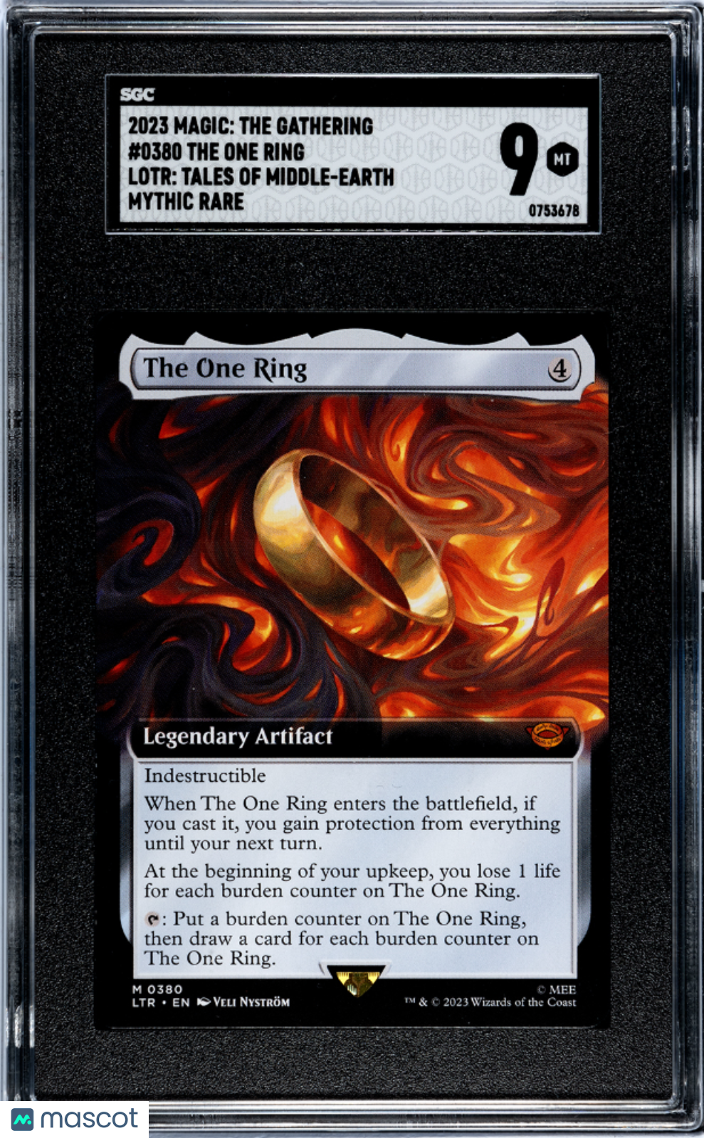 2023 Magic: The Gathering LOTR The One Ring #0380 SGC 9 POP 4