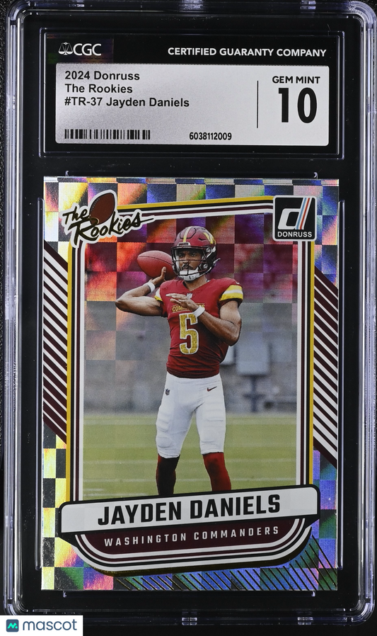 2024 Donruss Jayden Daniels #TR-37 The Rookies CGC 10