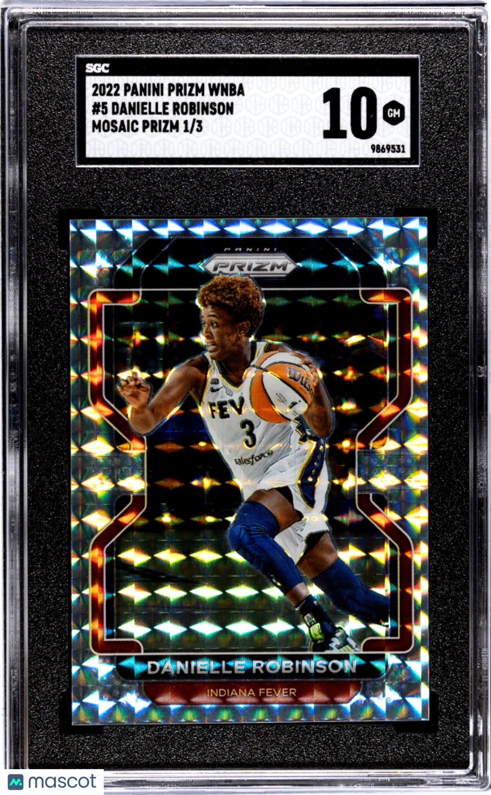2022 Panini Prizm Wnba Danielle Robinson #5 Mosaic SGC 10 POP 1