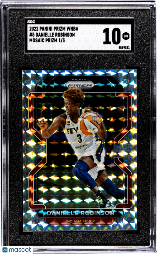 2022 Panini Prizm Wnba Danielle Robinson #5 Mosaic SGC 10 POP 1