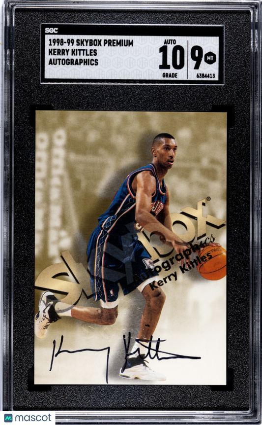 1998 Skybox Premium Kerry Kittles Autographics SGC 9