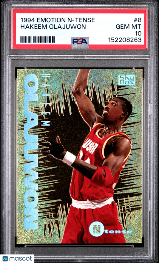 1994 E-Motion N-Tense Hakeem Olajuwon #8 PSA 10