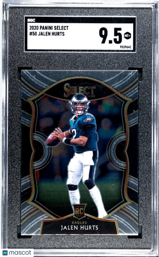 2020 Panini Select Jalen Hurts #50 SGC 9.5