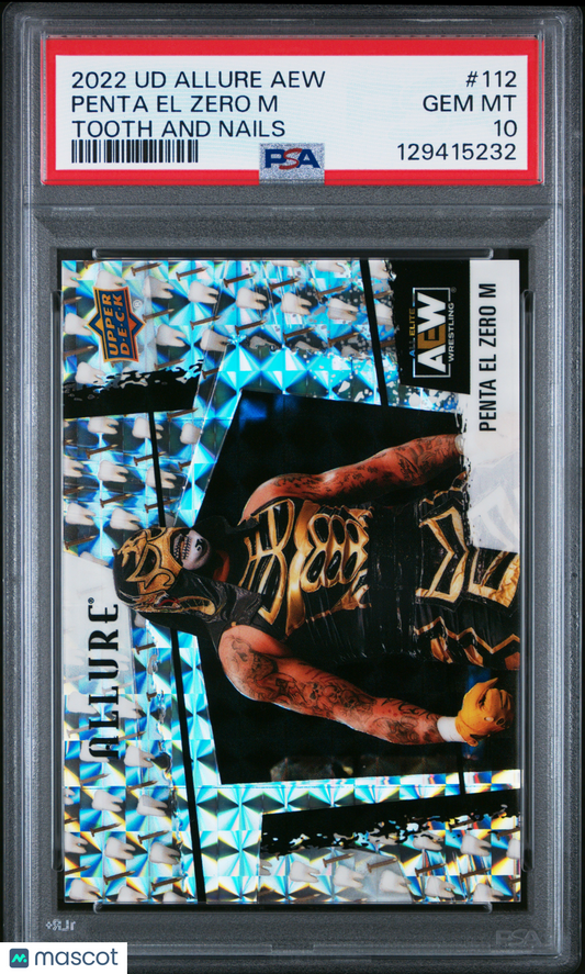 2022 Upper Deck Allure Aew Penta El Zero M #112 Tooth And Nails PSA 10 pop 1