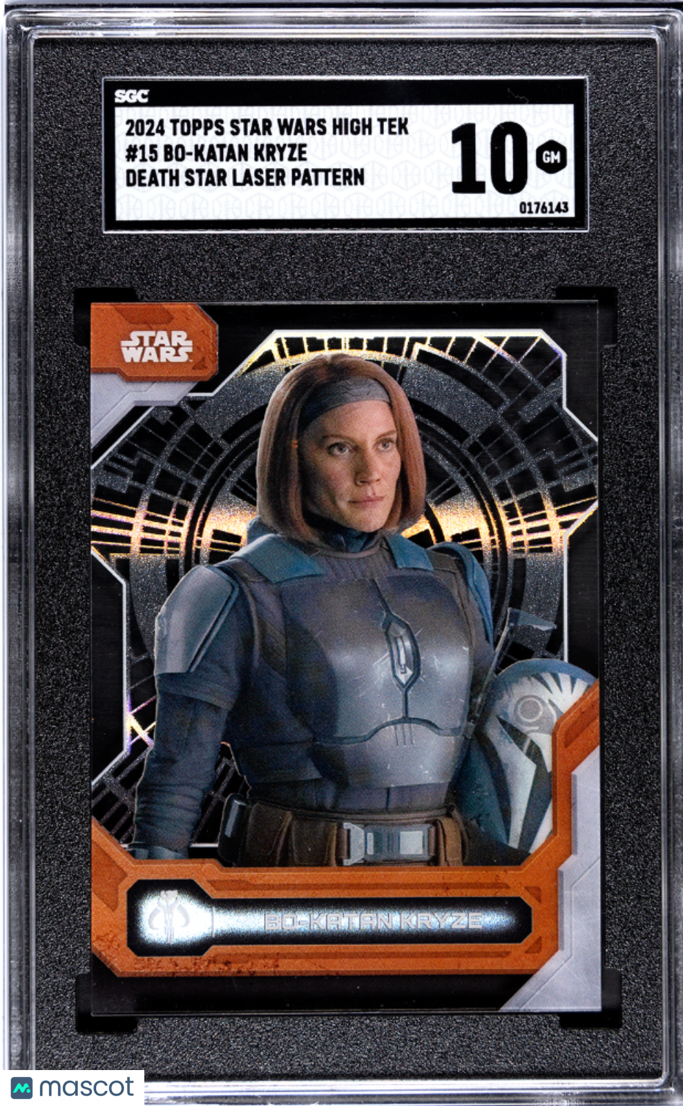 Bo-Katan Kryze 2024 Topps Star Wars High Tek Death Laser Pattern SGC 10 POP 1