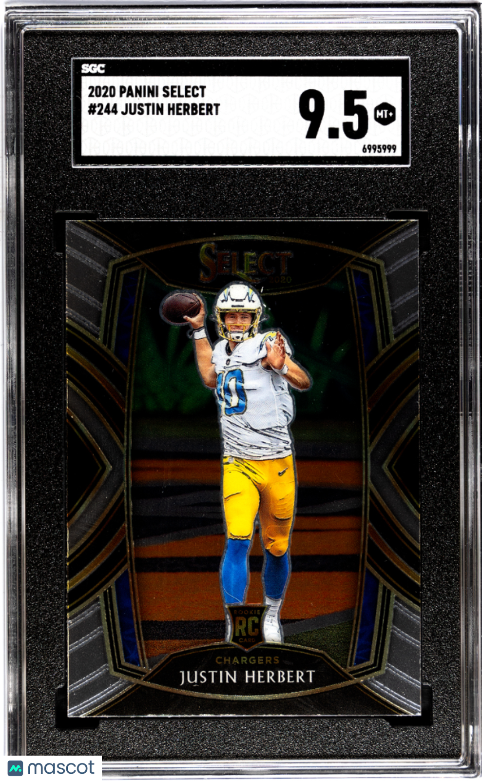 2020 Panini Select Justin Herbert #244 SGC 9.5