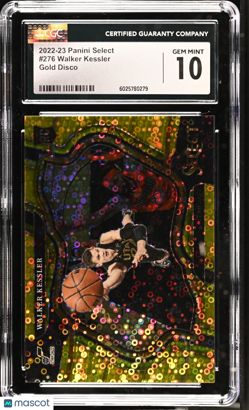 2022-23 Panini Select Walker Kessler #276 Gold Disco CGC 10 POP 1