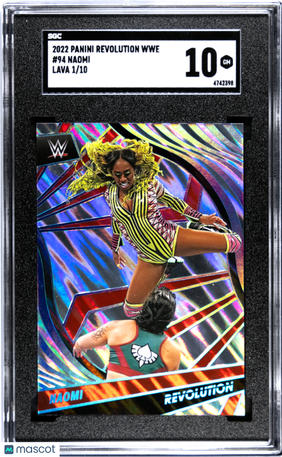 2022 Panini Revolution Wwe Naomi #94 Lava SGC 10 POP 1