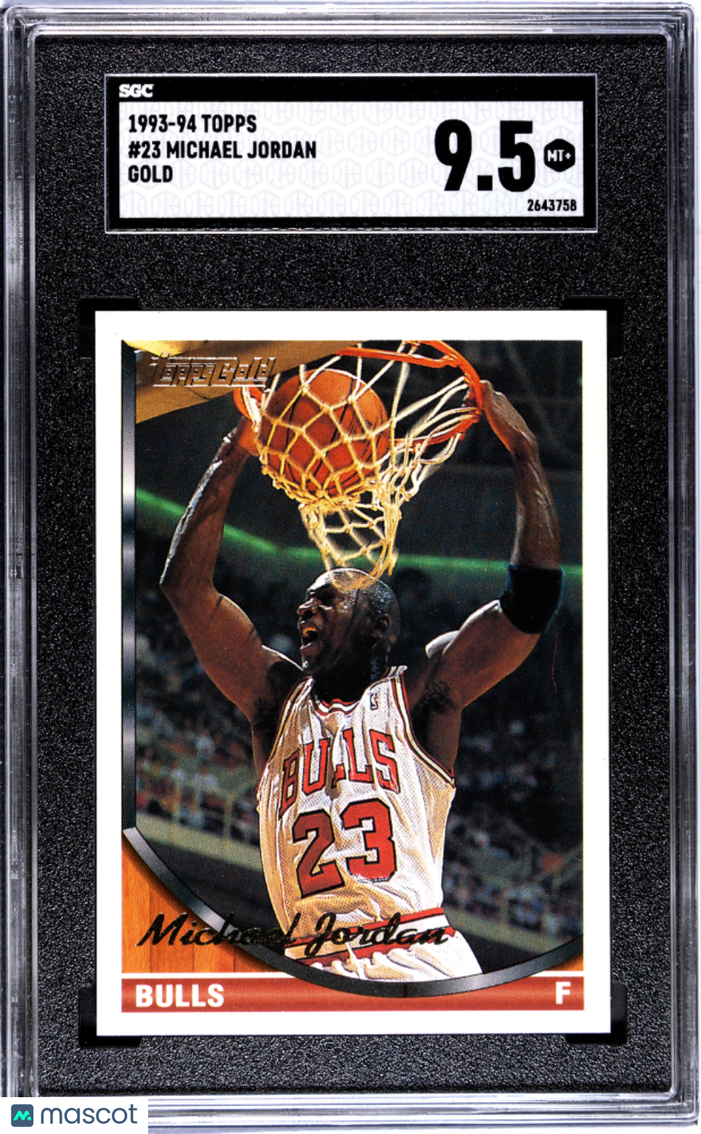 1993-94 Topps Michael Jordan #23 Gold SGC 9.5