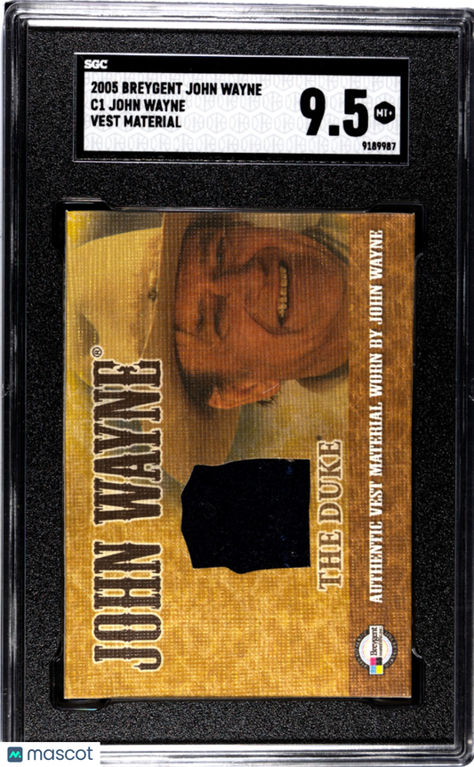 John Wayne 2005 Breygent John Wayne Vest Mat. SGC 9.5 POP 1