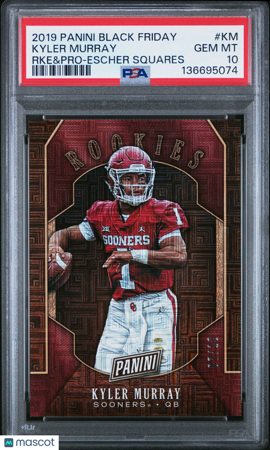 2019 Black Friday Rookies & Prospects Kyler Murray Pro Escher Squares PSA 10 pop