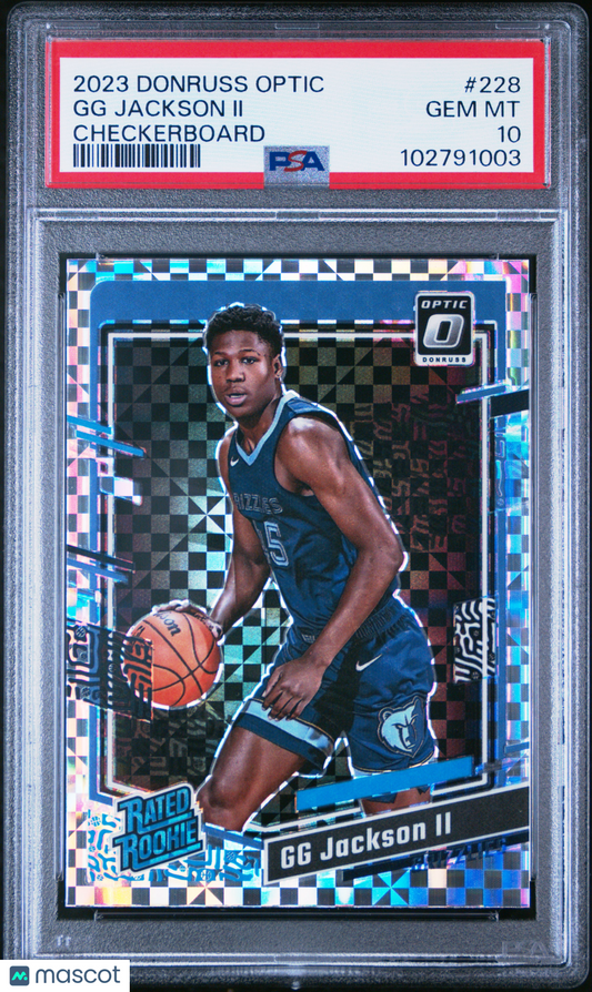 2023-24 Panini Donruss Optic GG Jackson II #228 Checkerboard PSA 10