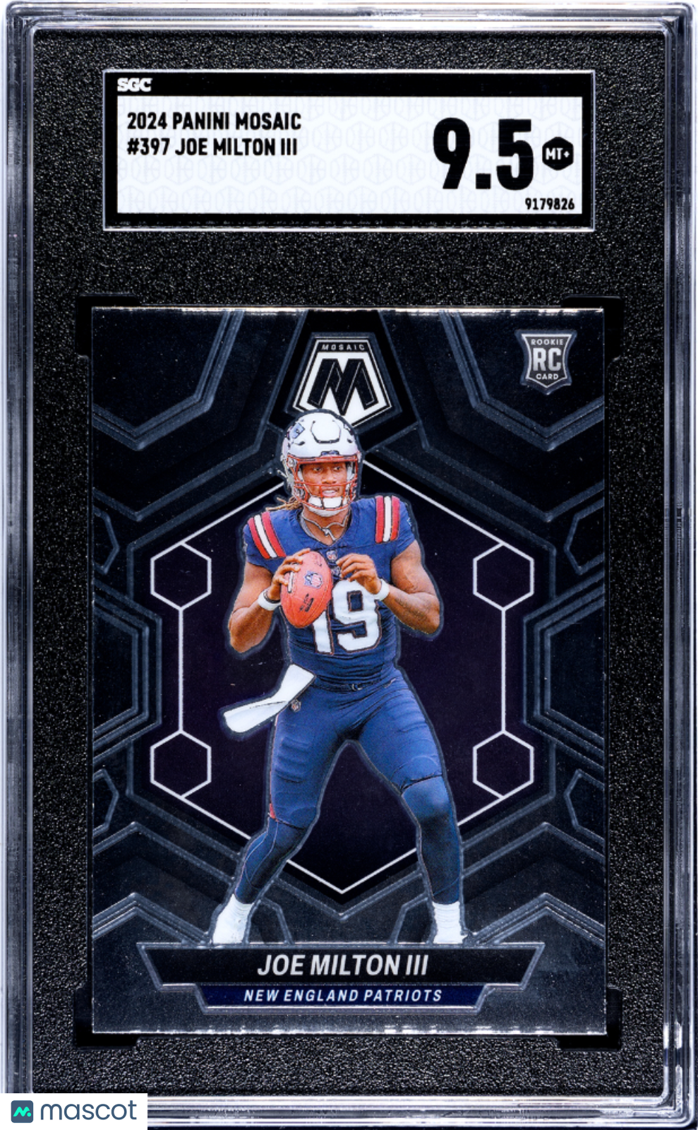 2024 Panini Mosaic Joe Milton III #397 SGC 9.5