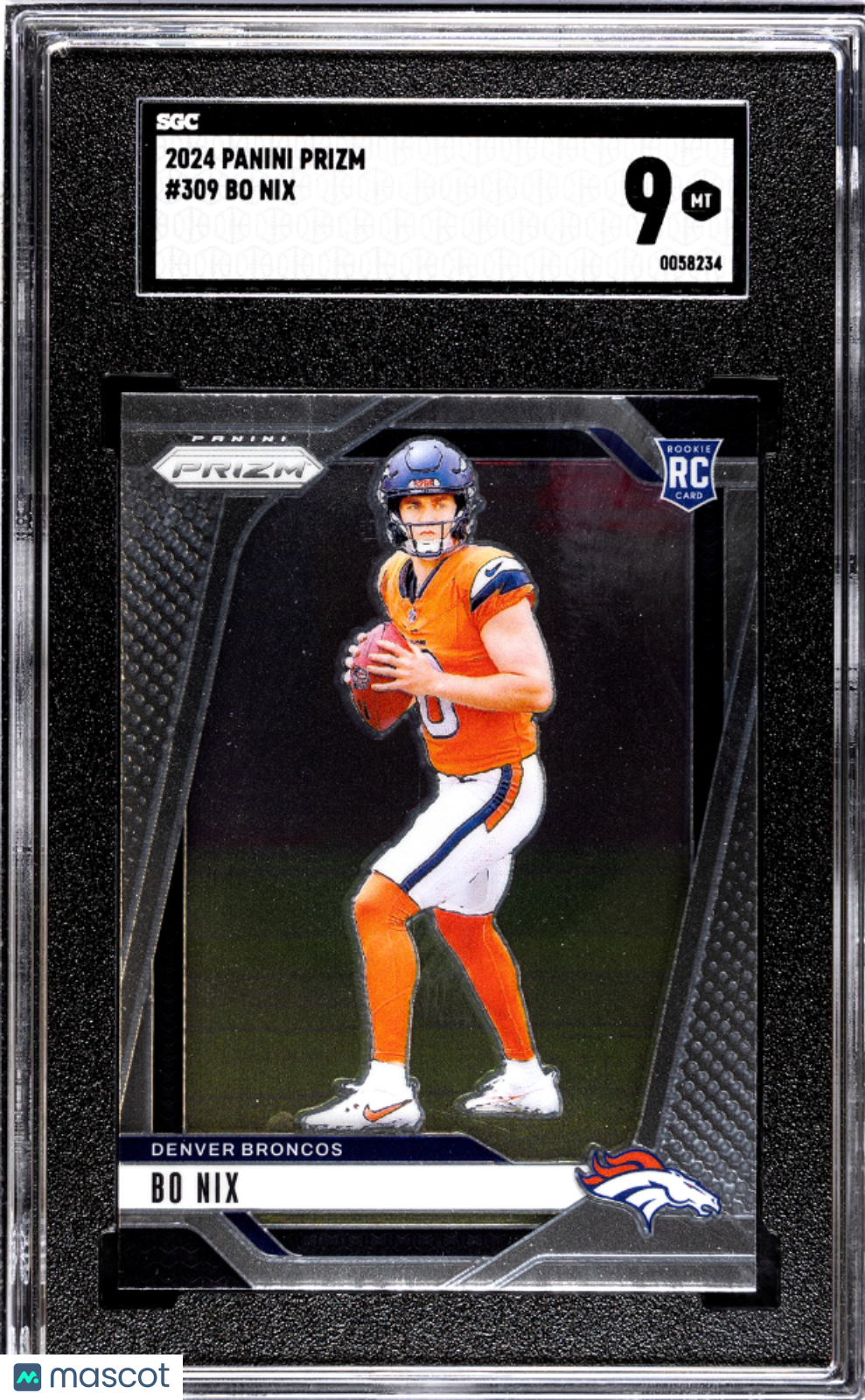 2024 Panini Prizm Bo Nix #309 SGC 9