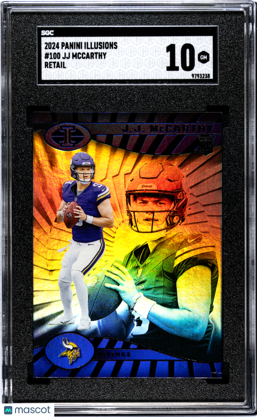 2024 Panini Illusions JJ Mccarthy #100 Retail SGC 10 POP 7