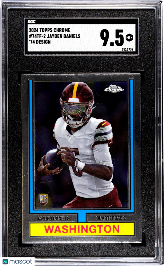 2024 Topps Chrome Jayden Daniels #74TF-2 '74 Design SGC 9.5