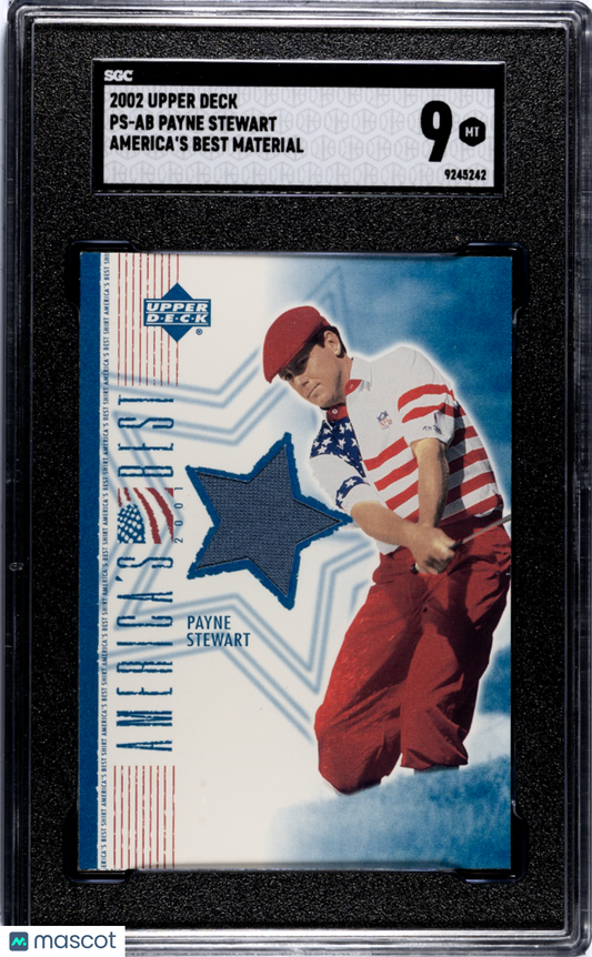 2002 Upper Deck Payne Stewart America's Best Material SHIRT SGC 9 POP 1
