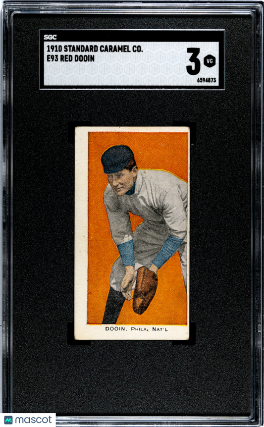 1910 Standard Caramel Co. (E93) Red Dooin SGC 3