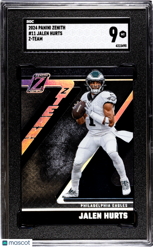 2024 Panini Zenith Jalen Hurts #11 Team SGC 9 pop 1