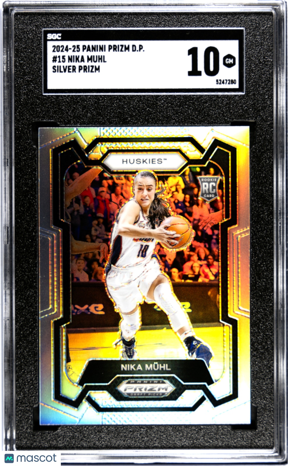 2024 Panini Prizm D.P. Nika Muhl #15 Silver SGC 10 POP 1