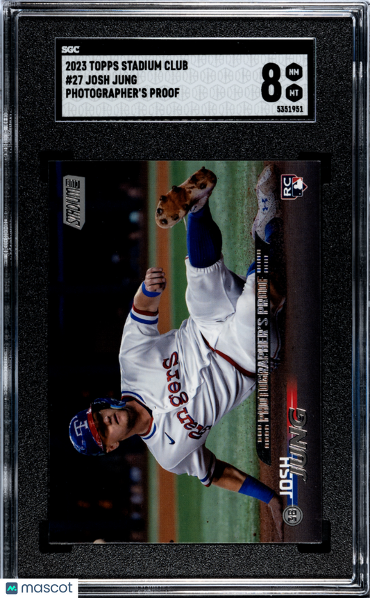 2023 Topps Stadium Club Josh Jung #27 Photographer's Proof SP SGC 8
