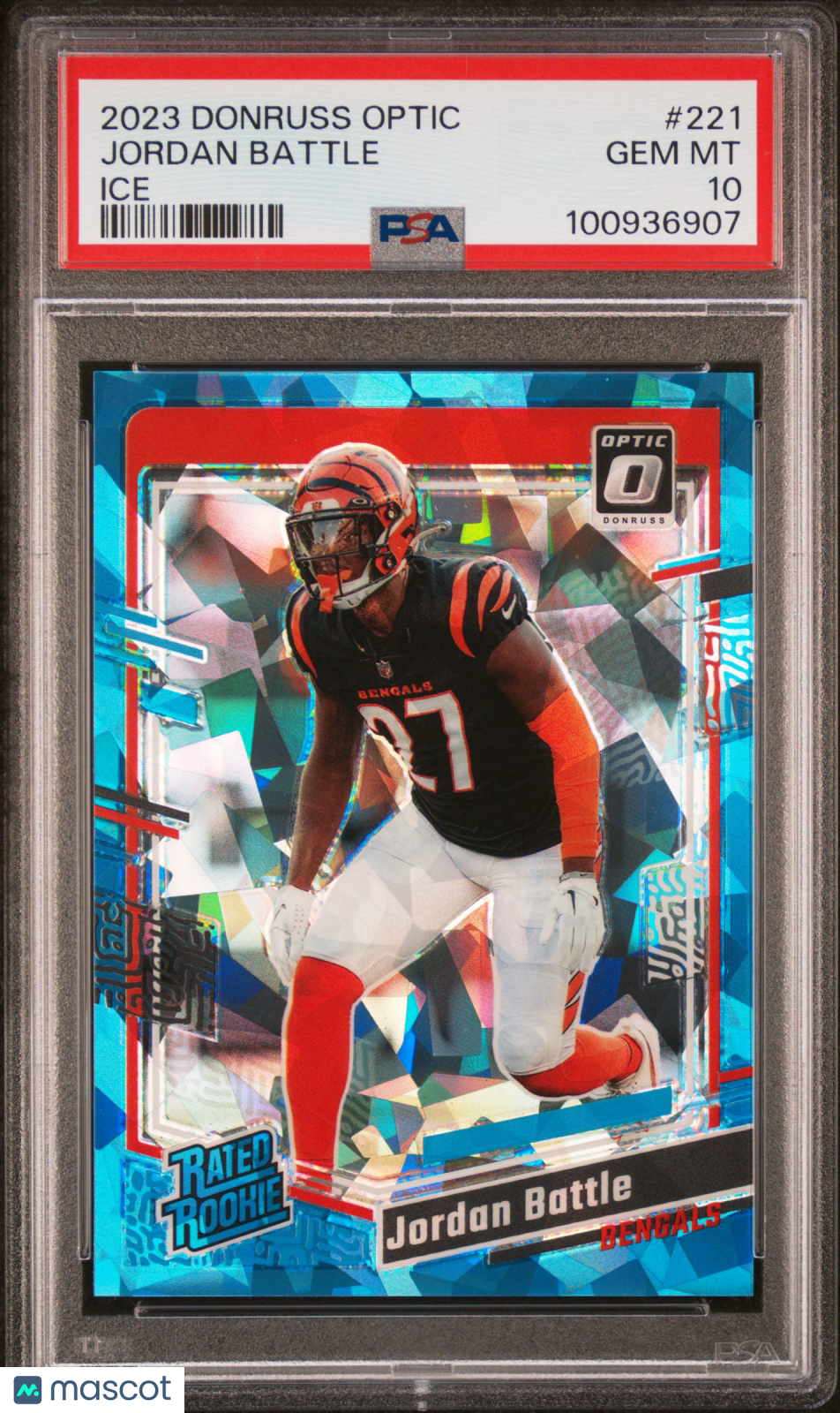 2023 Panini Donruss Optic Jordan Battle #221 Ice #13/15 Rated Rookie PSA 10
