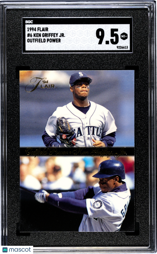 1994 Flair Ken Griffey JR. #6 Outfield Power SGC 9.5